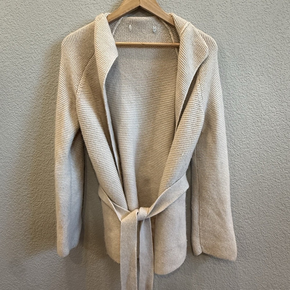BODEN Fiona Cardigan Ivory Cream White Alpaca Wool Blend XS (0-2)